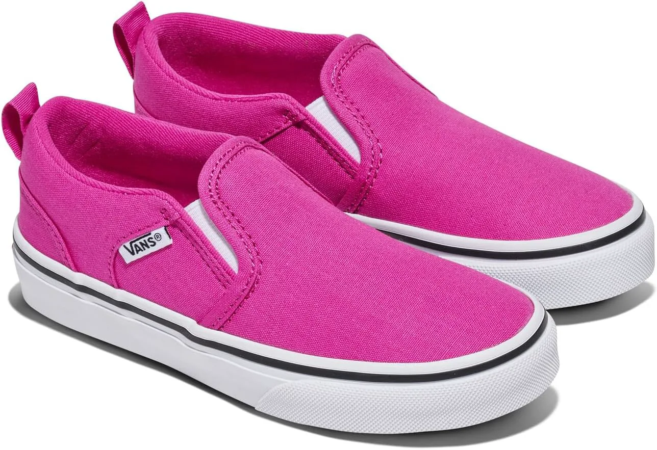 Кеды Vans Asher без шнурков для детей и подростков, розовый — фото 4