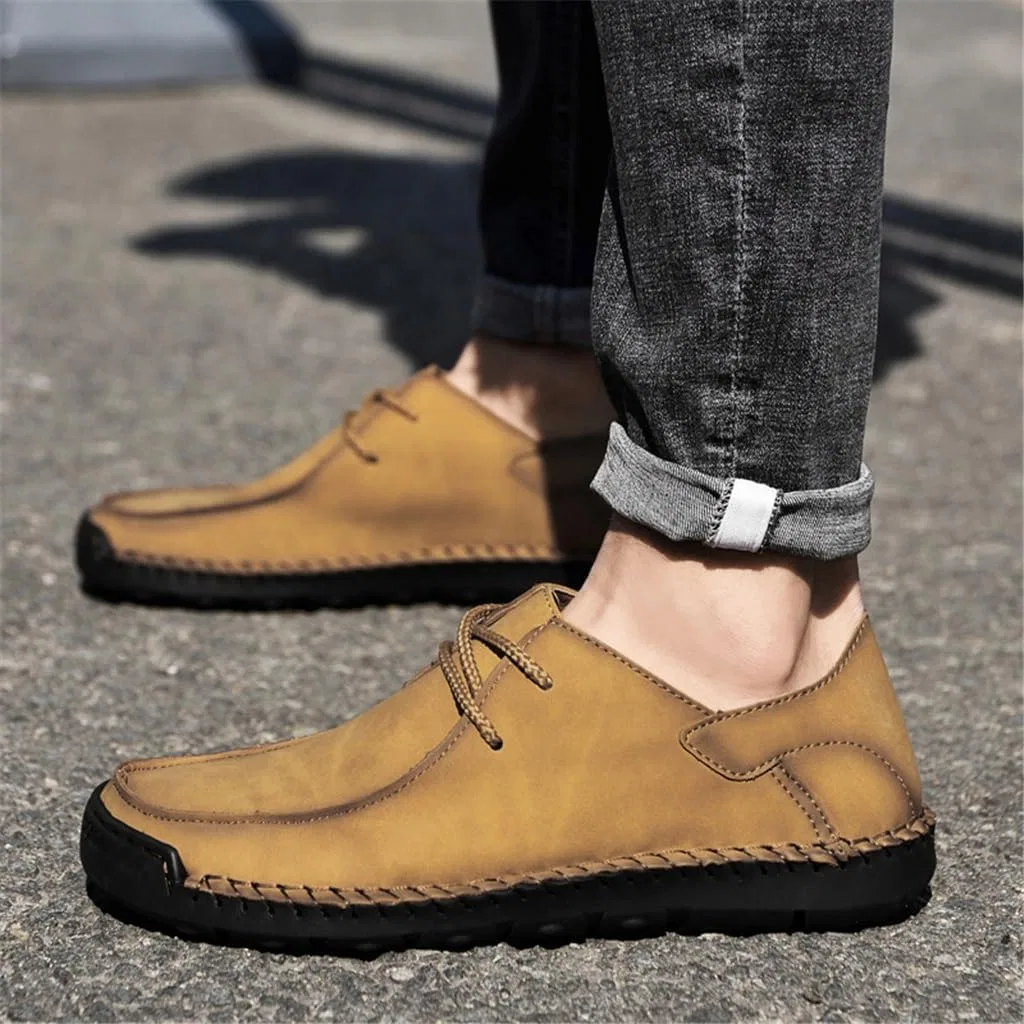 Мокасины кожаные JSEIAJB Loafers, Picture Color NSUQOA — фото 3