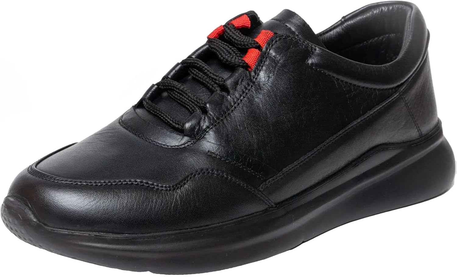 

Мужские повседневные кроссовки SOLL Riviera, Кожаная удобная обувь для мужчин, черный