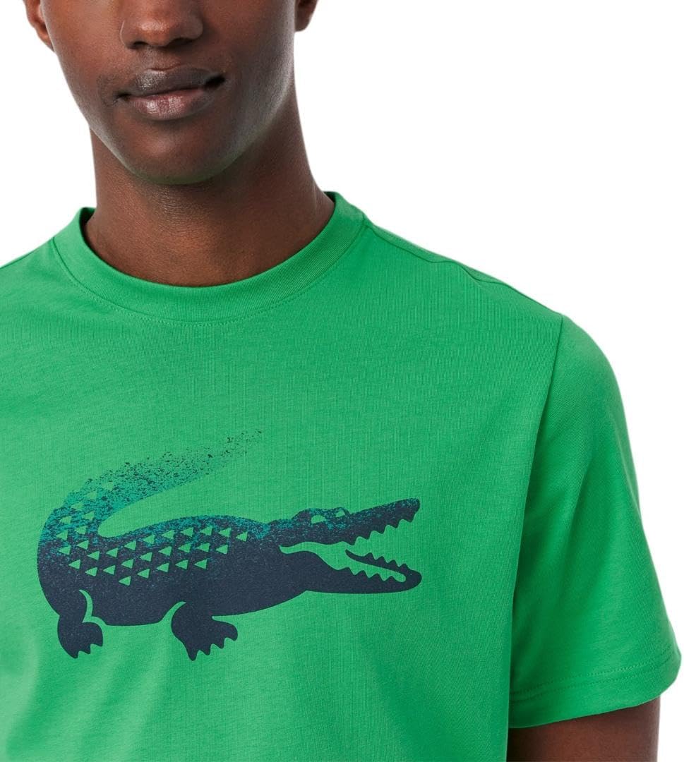 Мужская футболка Lacoste Sport Tennis X Daniil Medvedev, Bright Green — фото 2