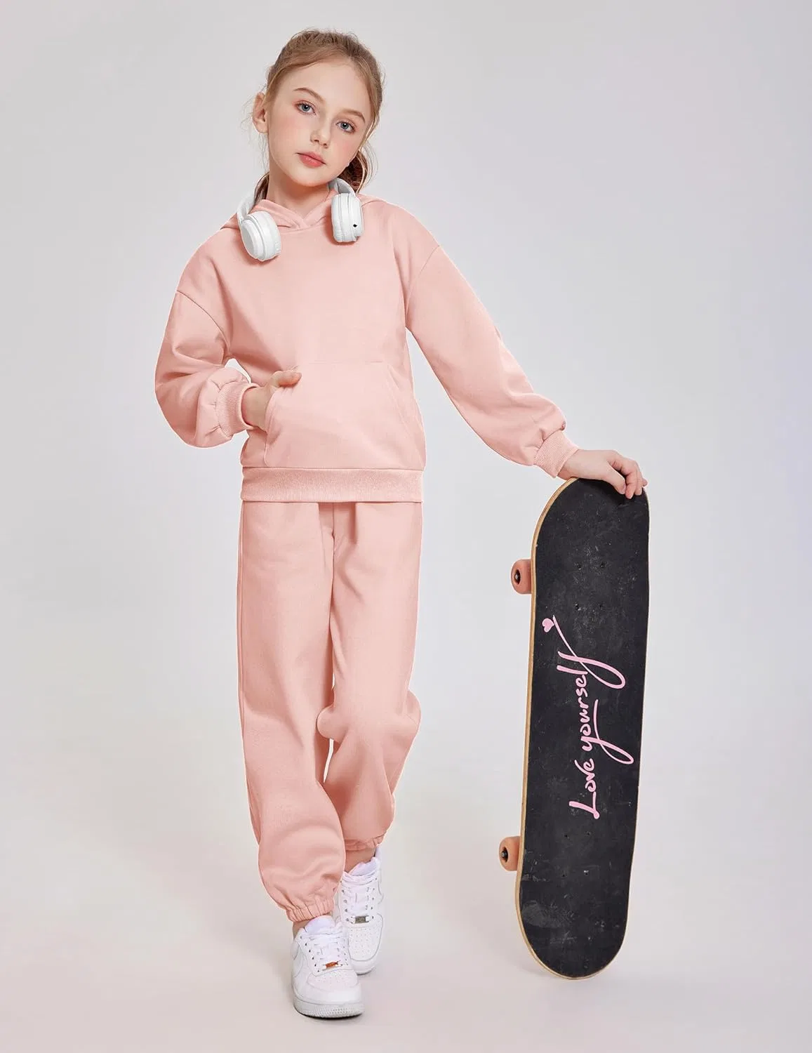 Детский спортивный костюм из толстовки и штанов Arshinet, Light Pink — фото 2