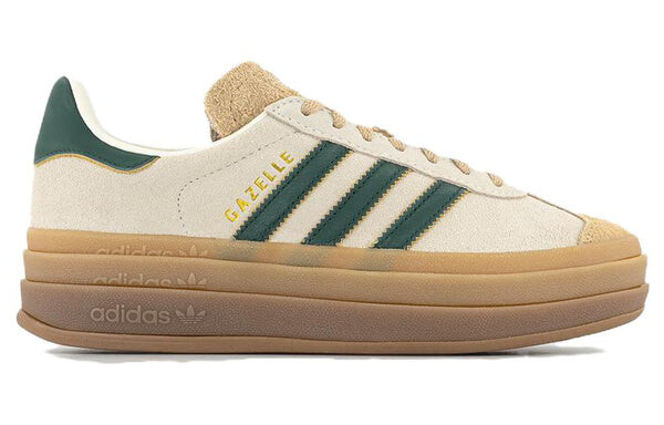 Кроссовки (WMNS) adidas Gazelle Bold 'Cream Collegiate Green', белый — фото 2