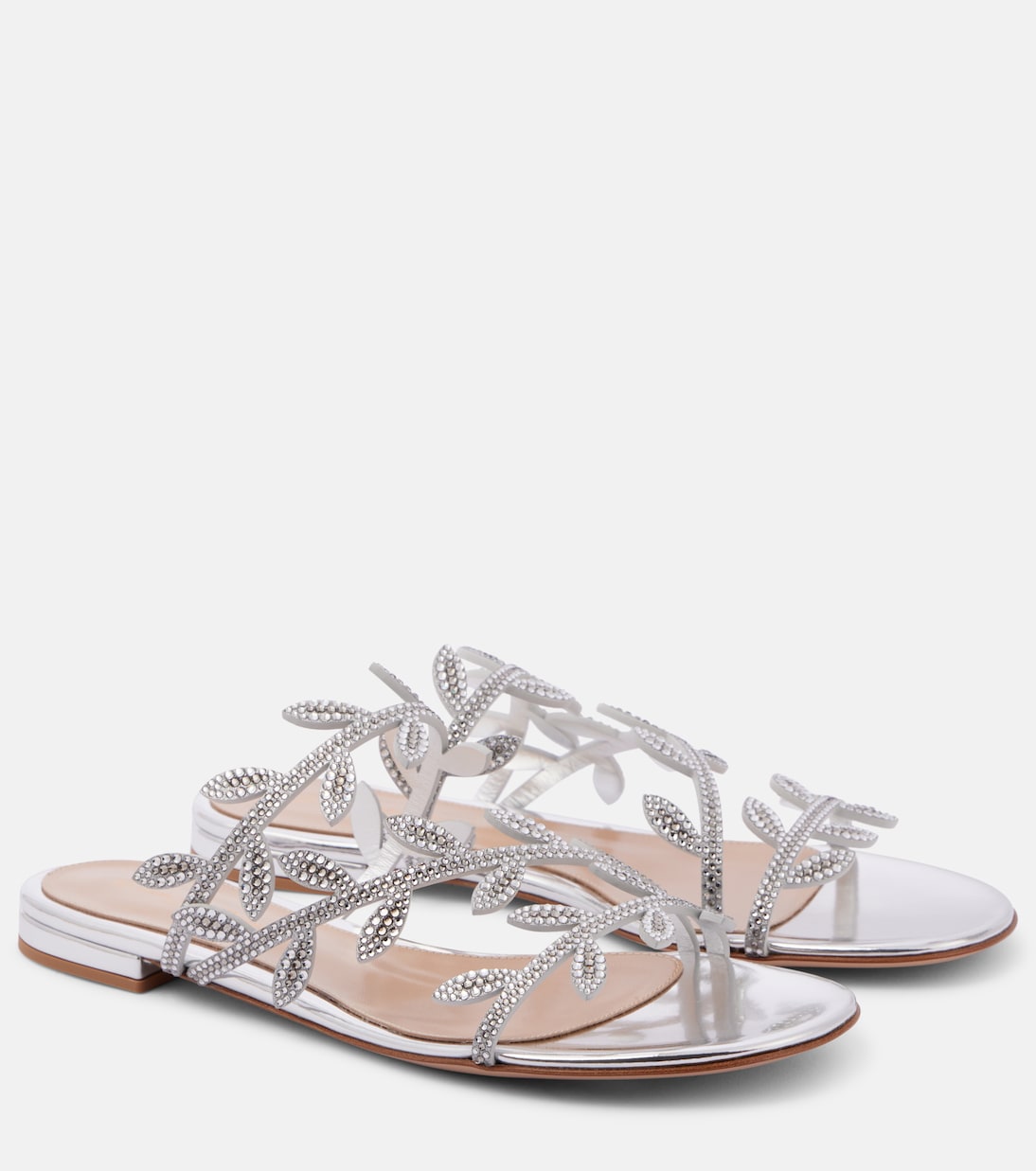 Сандалии с декором Флавии Gianvito Rossi, Silver+Silver