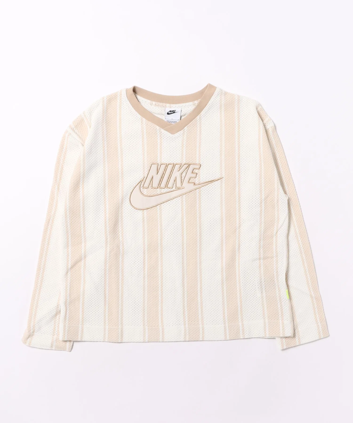 Детская футболка NIKE K NSW MESH JERSEY LS TOP белая
