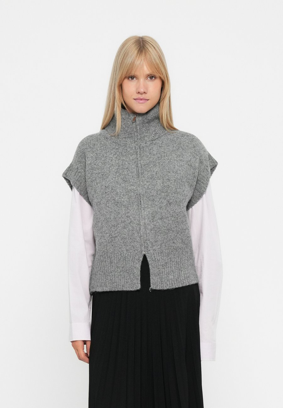 

Кардиган Vero Moda VMBANG HIGHNECK ZIPPER, Medium Grey Melange/Mottled Grey