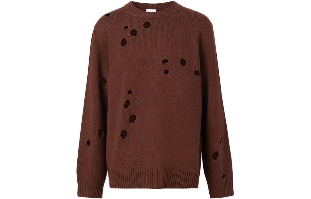 

Шерстяной свитер с вырезами Burberry, Umber