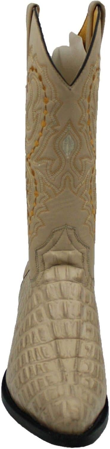 

Мужские западные сапоги из натуральной коровьей кожи с узором под крокодила Dona Michi, Orix