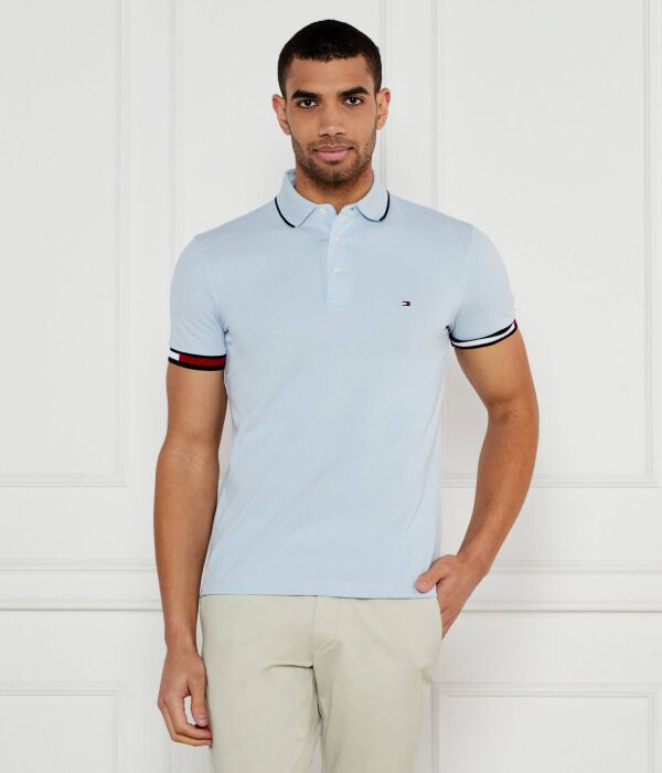 

Рубашка поло Slim fit Tommy Hilfiger, синий