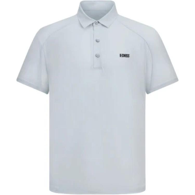 

KSwiss Gaiwei Court Короткий рукав Поло Поло Мужской Gray K·SWISS, серый