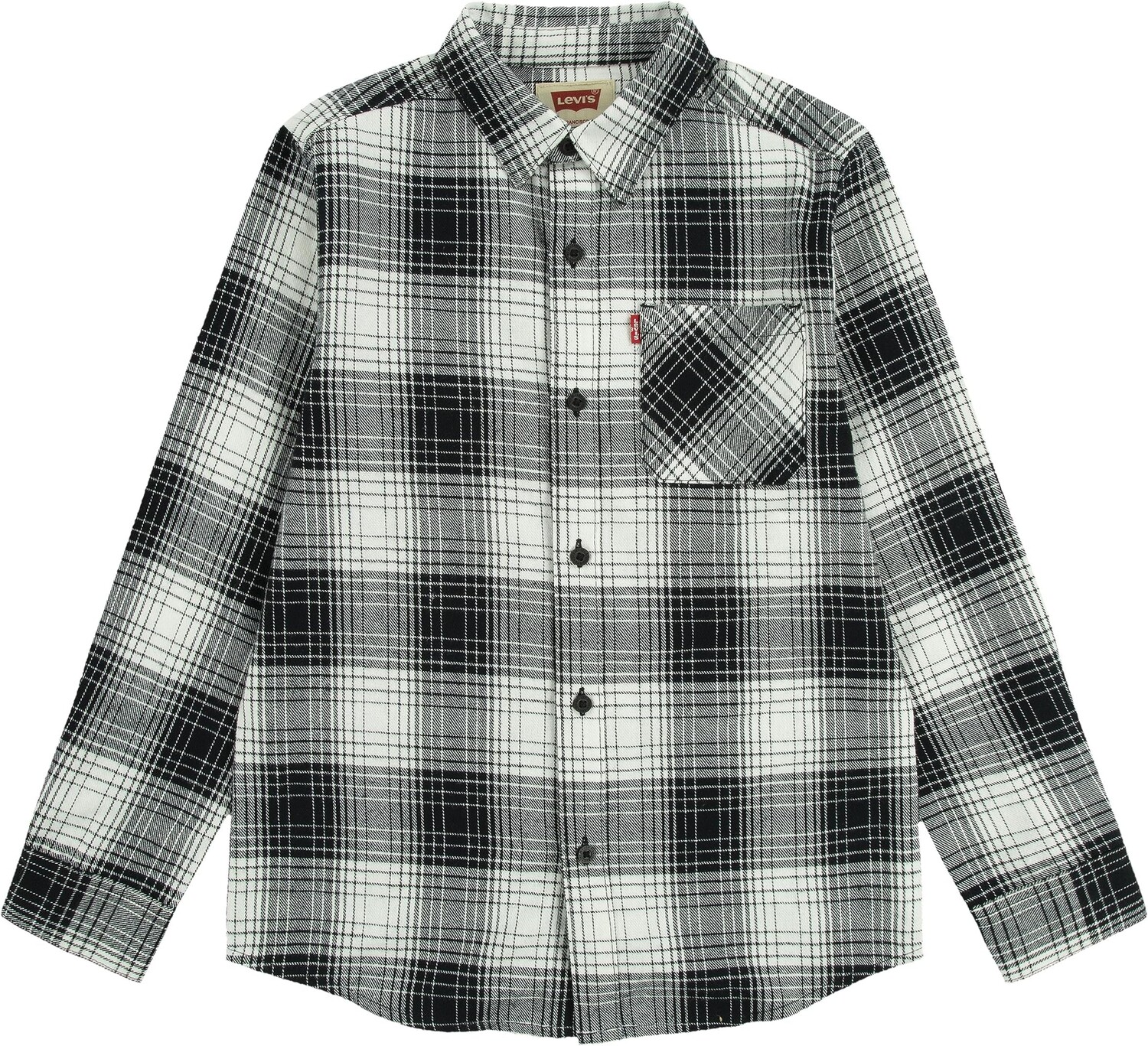 

Рубашка Levi's Kids Long Sleeve Flannel Shirt, цвет Sugar Swizzle