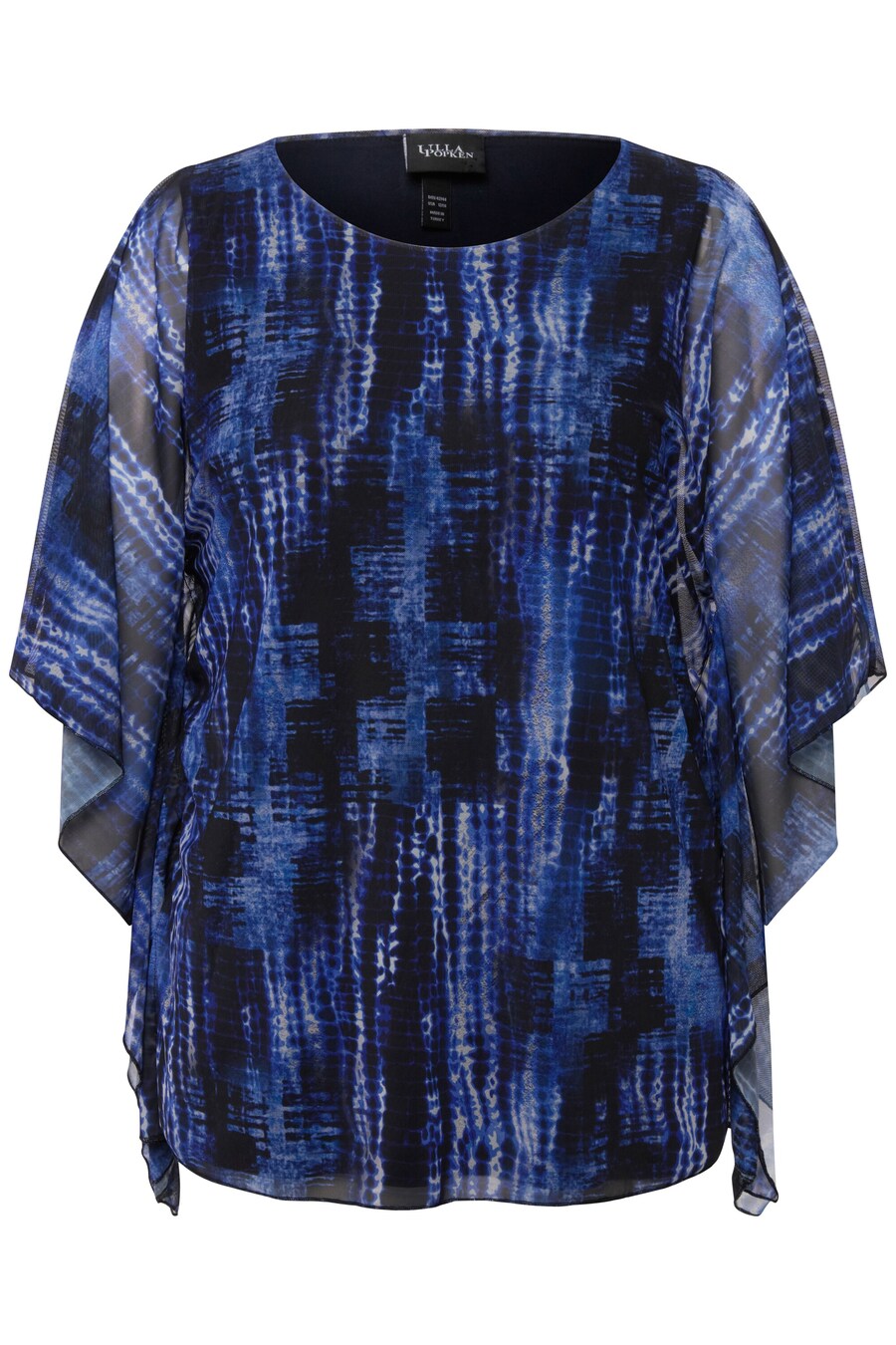 

Блузка с коротким рукавом Ulla Popken Blouse, морской синий