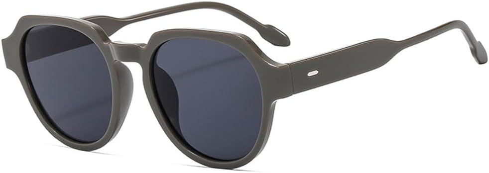 

Солнцезащитные очки с крупной оправой для женщин, популярные овальные солнцезащитные очки в стиле ретро, ​​круглые солнцезащитные очки для женщин, защита от ультрафиолета UV400 TYUVIVO, Grey Smoke