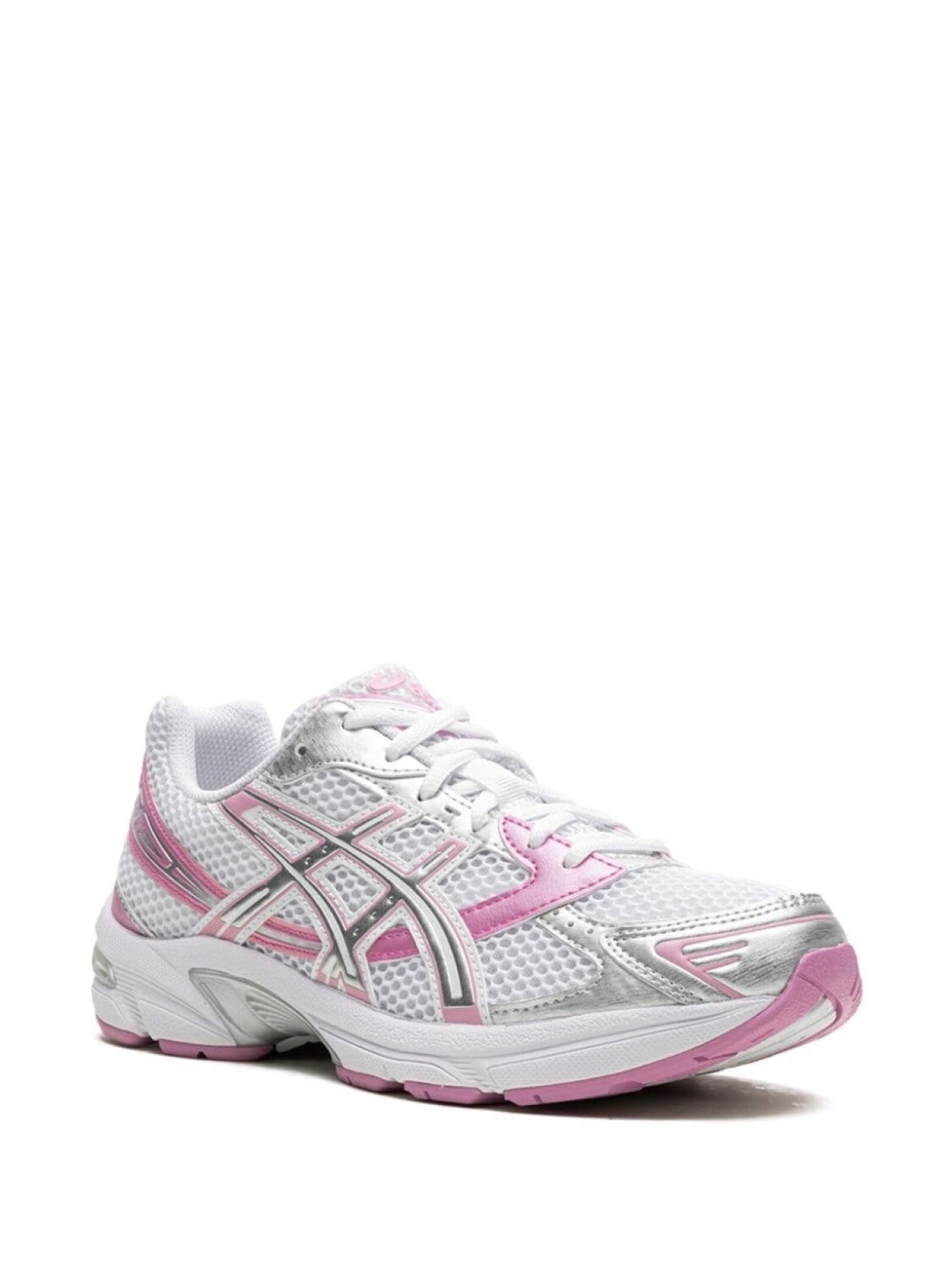 ASICS кроссовки Gel-1130 "Белый/Серебристый/Розовый", белый — фото 2