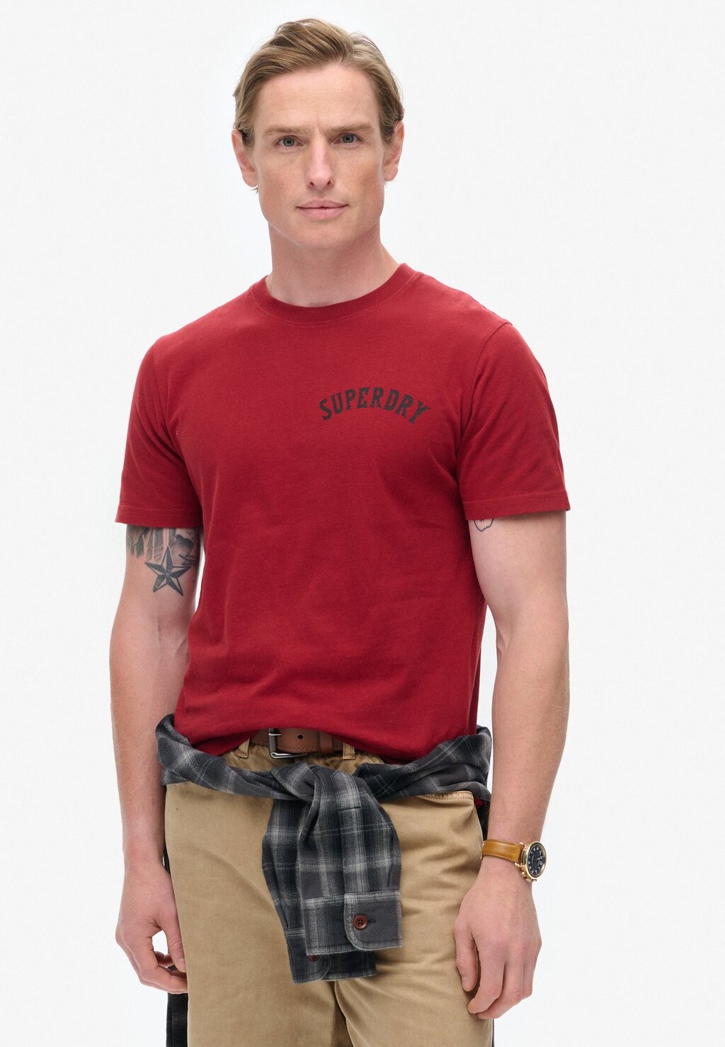 

Футболка с принтом TATTOO GRAPHIC Superdry, красный