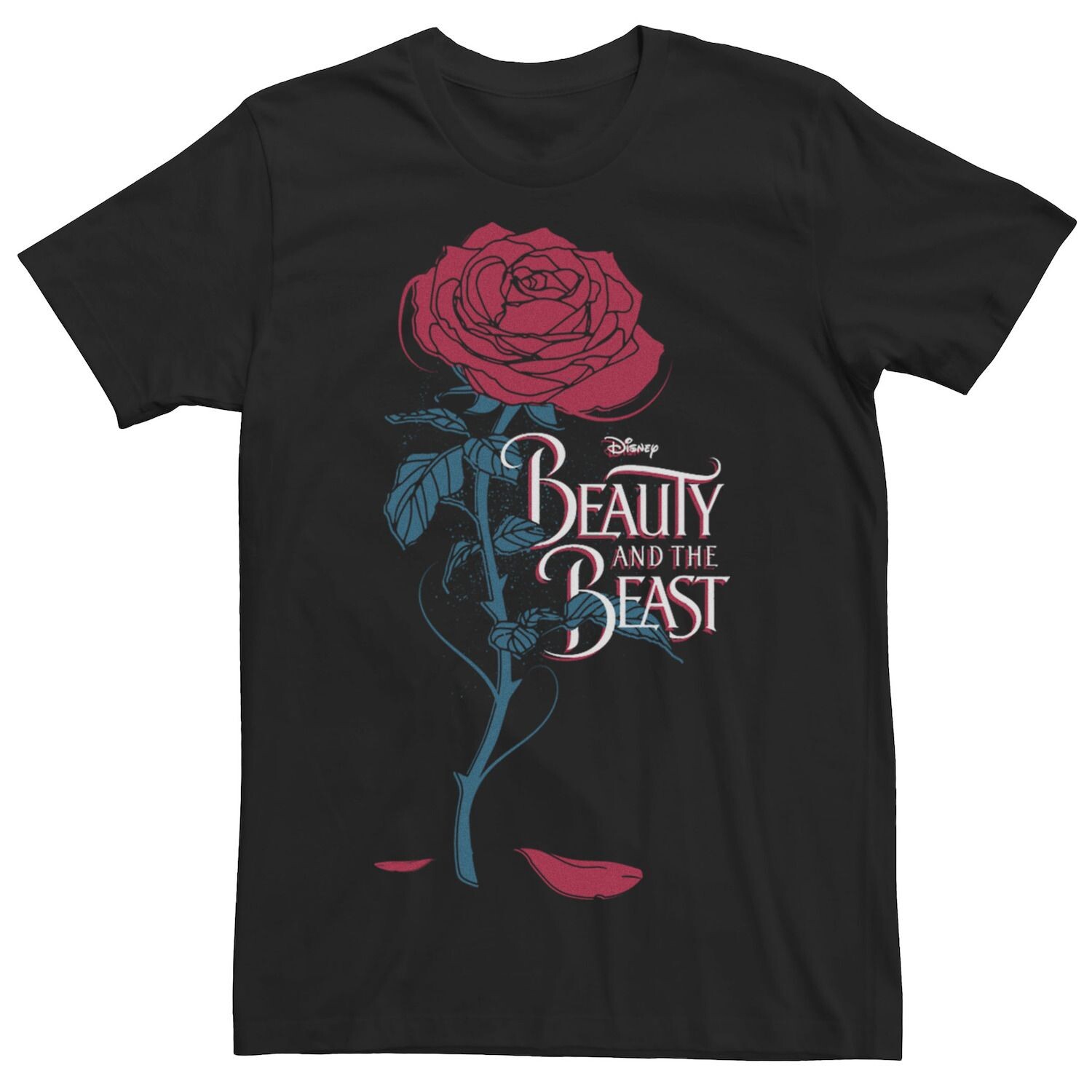 

Мужская футболка с логотипом Disney Beauty & The Beast Wilting Rose Licensed Character