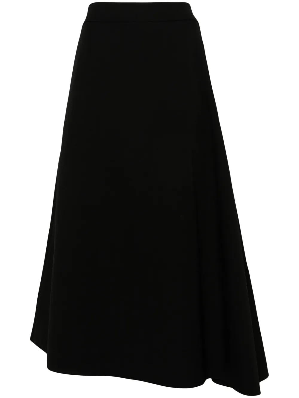 

Юбка миди асимметричного кроя JIL SANDER, черный