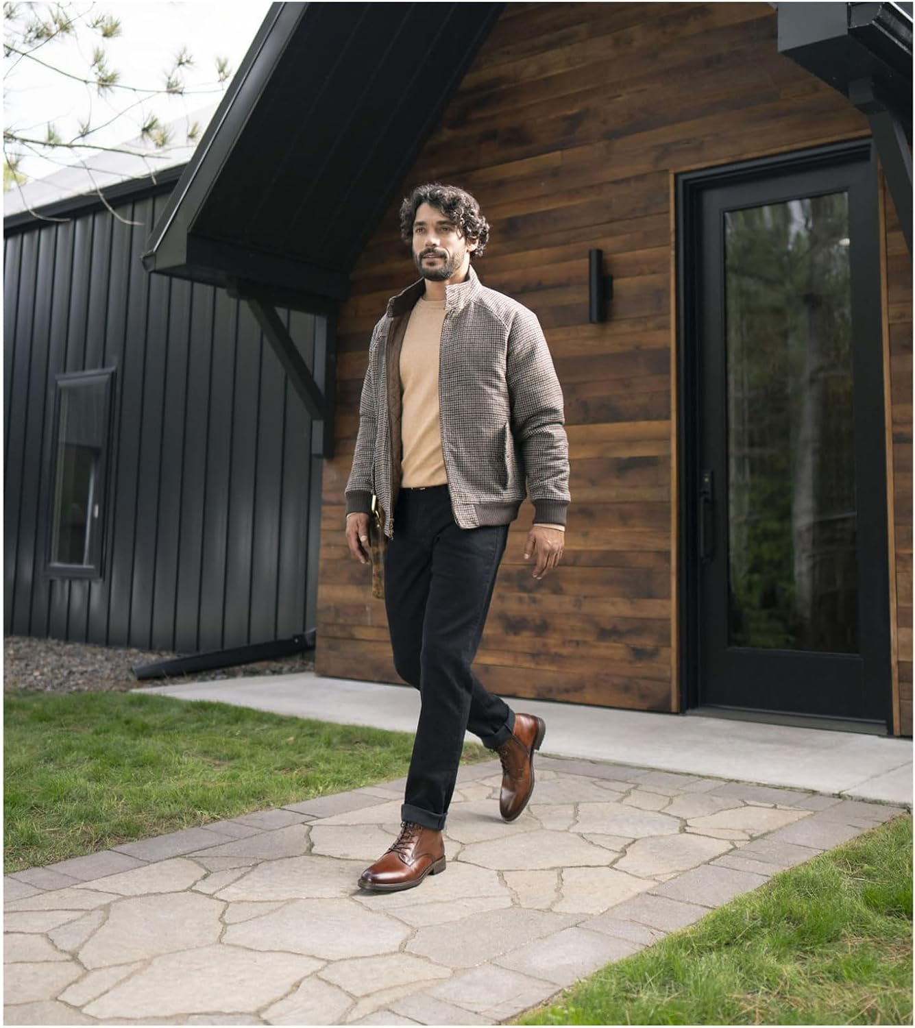 Мужские ботинки Florsheim Forge с закрытым носком и шнуровкой, черные — фото 2