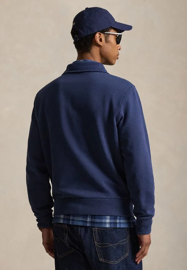 Толстовка из флиса с петлевой структурой и молнией до середины груди Polo Ralph Lauren, Cruise Navy — фото 3