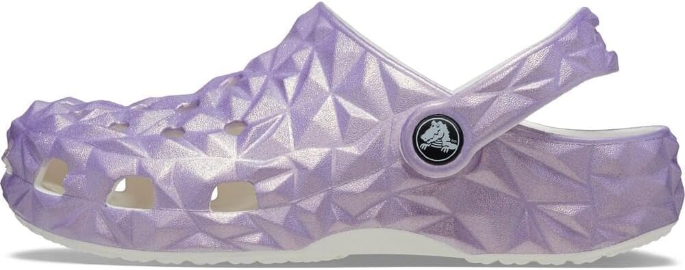 Унисекс сабо Crocs Classic Geometric, 12 Little Kid White/Iridescent — фото 3