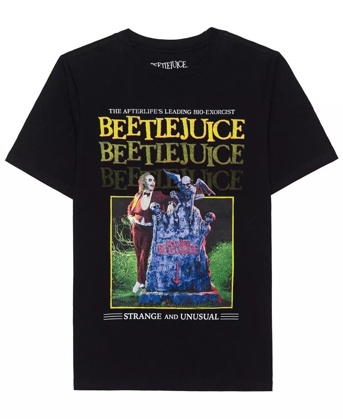 

Футболка с коротким рукавом и принтом Big Boys Beetlejuice, черный