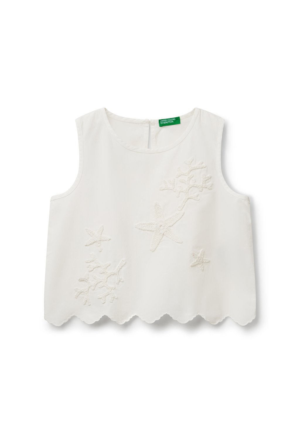 

Топ WITH PATCH United Colors of Benetton, белый