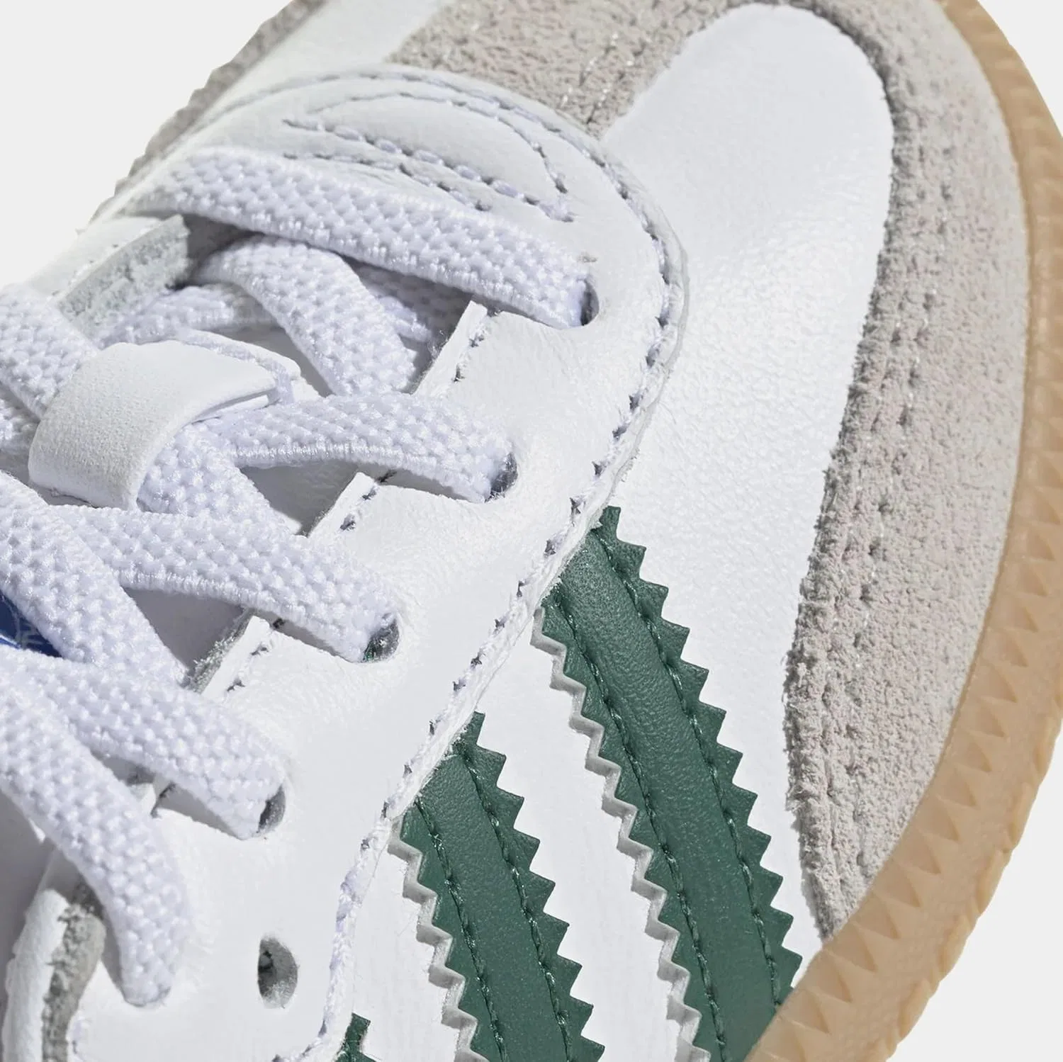 Кроссовки Samba, Adidas, белый/зеленый/желтый — фото 2
