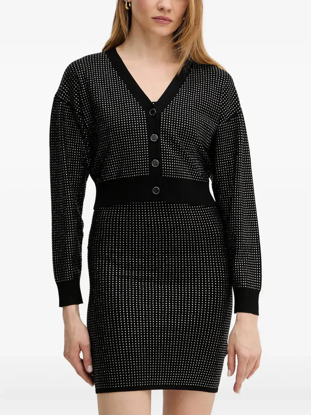 

Кардиган с кристаллами GUESS USA, черный