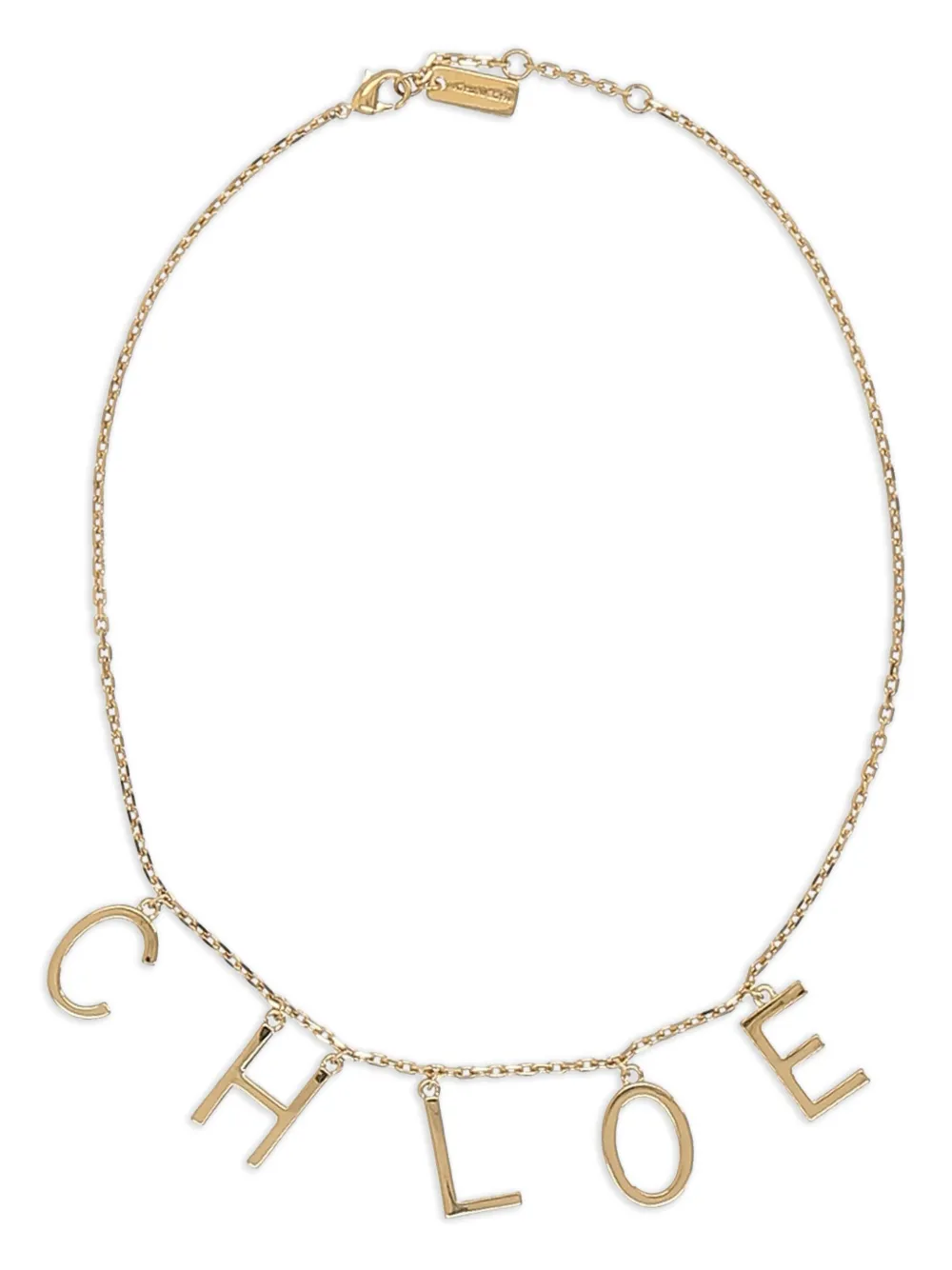 

Колье с логотипом CHLOÉ, золотой