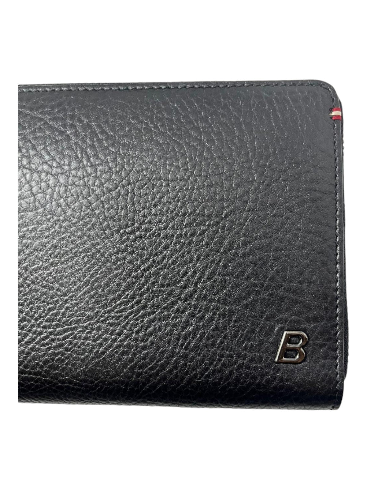 

Дорожный кошелек Bally Balen 6218473 из черной телячьей зернистой кожи