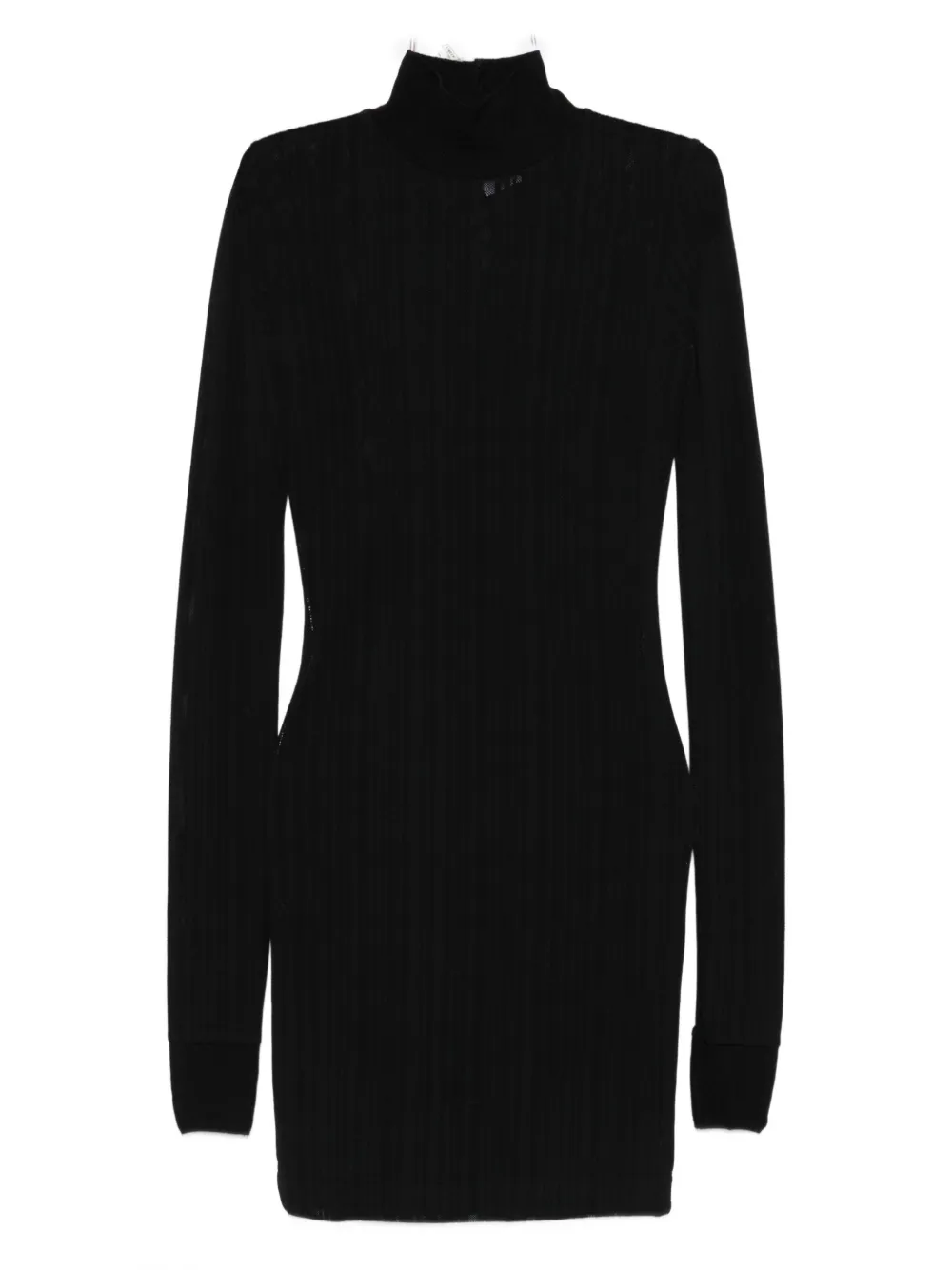 

Топ с высоким горлом в рубчик Amazuìn, черный