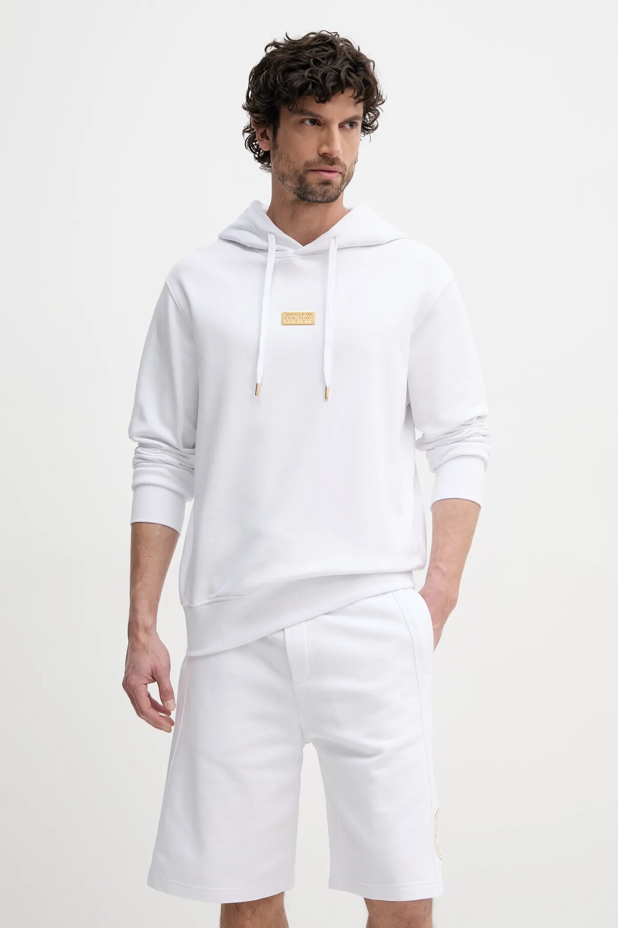 

Хлопковая толстовка Versace Jeans Couture, белый