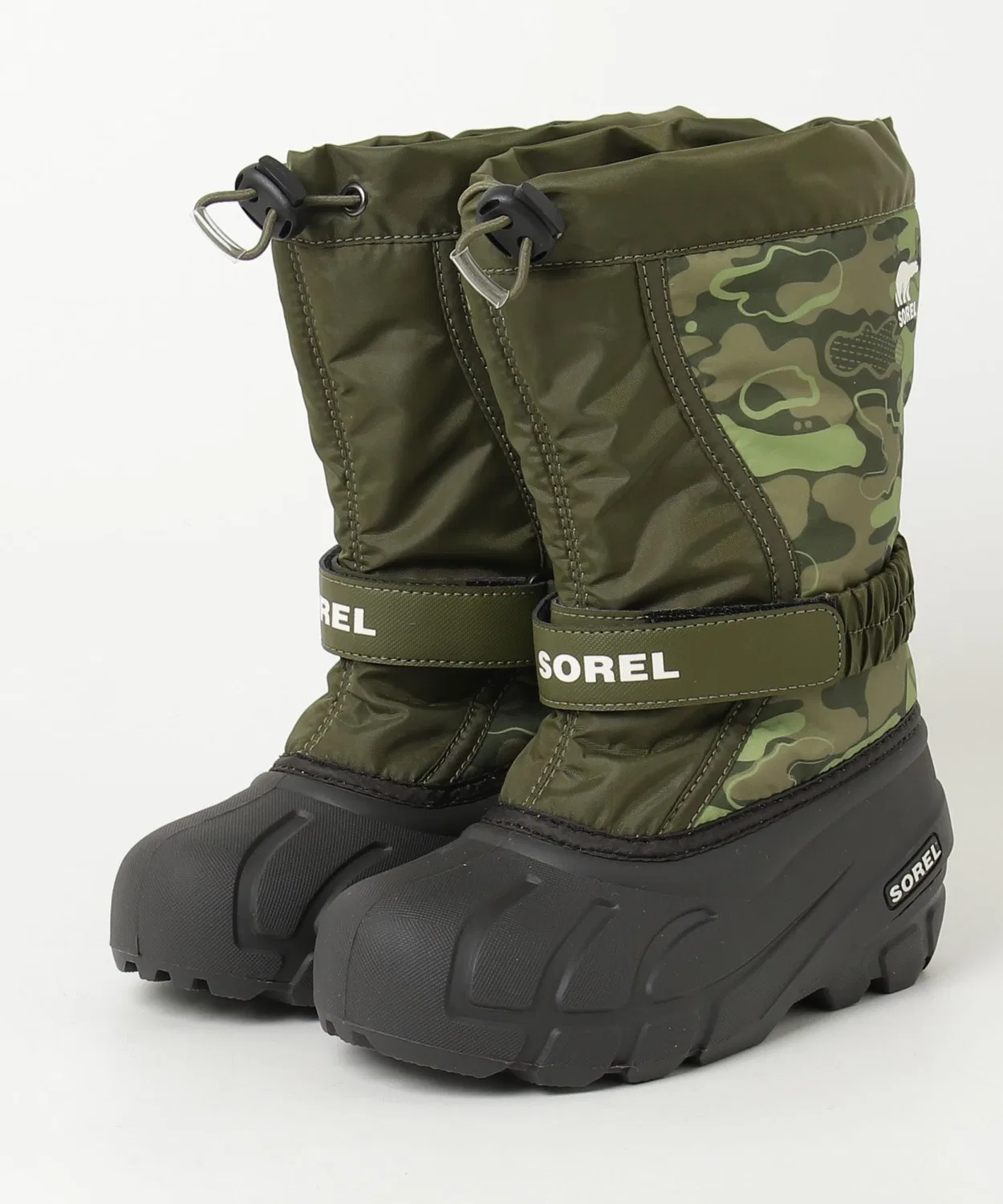 Ботинки Sorel Youth Flurry с принтом, арми