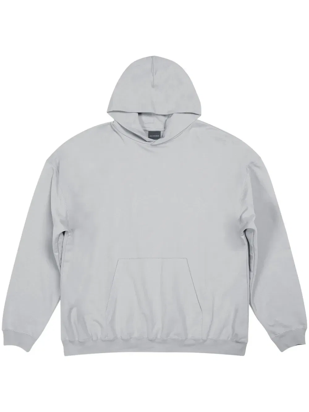 Худи из джерси с логотипом Balenciaga, серый