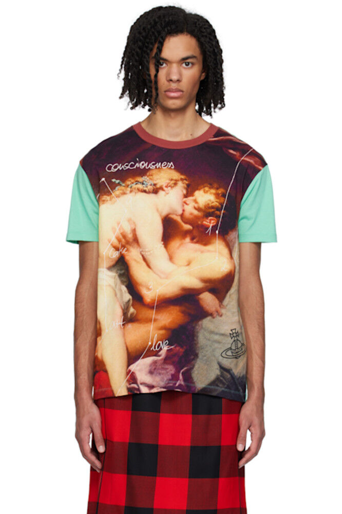 

Футболка с разноцветным поцелуем Vivienne Westwood