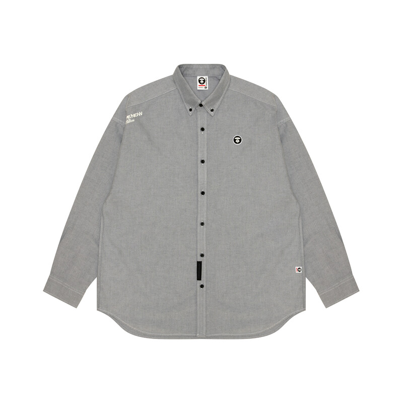 

Рубашка из хлопка Milo-patch от *A BATHING APE Aape, синий