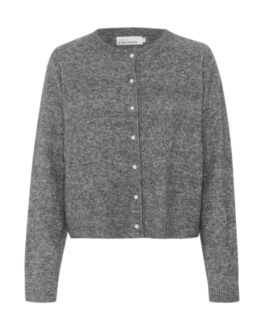 

Вязаный кардиган KAREN BY SIMONSEN Knit Cardigan, пятнистый серый