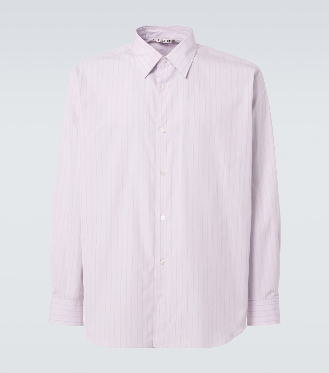 

Полосатая хлопковая рубашка Auralee, цвет light pink