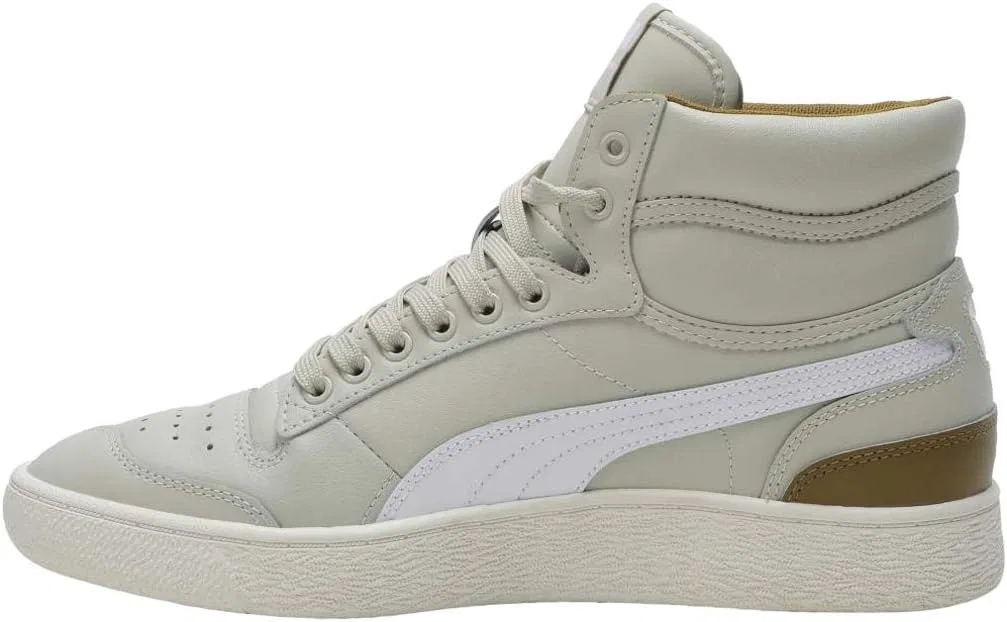 Женские кроссовки Puma Ralph Sampson белого/розового цвета средней высоты — фото 3