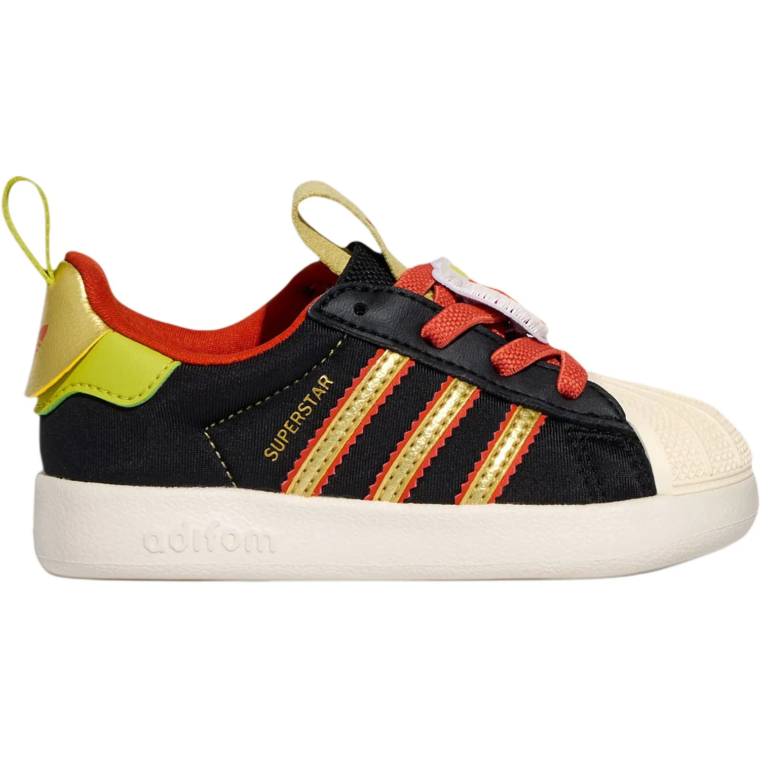 Adidas Originals AdiFOM Superstar 360 Fabric низкие кроссовки для малышей черные — фото 3