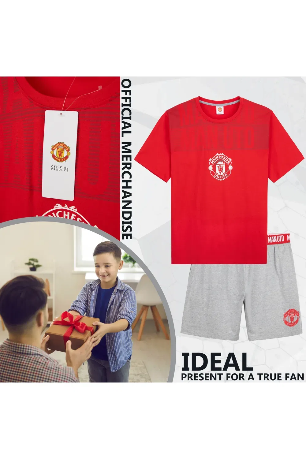Пижама детская Manchester United FC, красный — фото 3