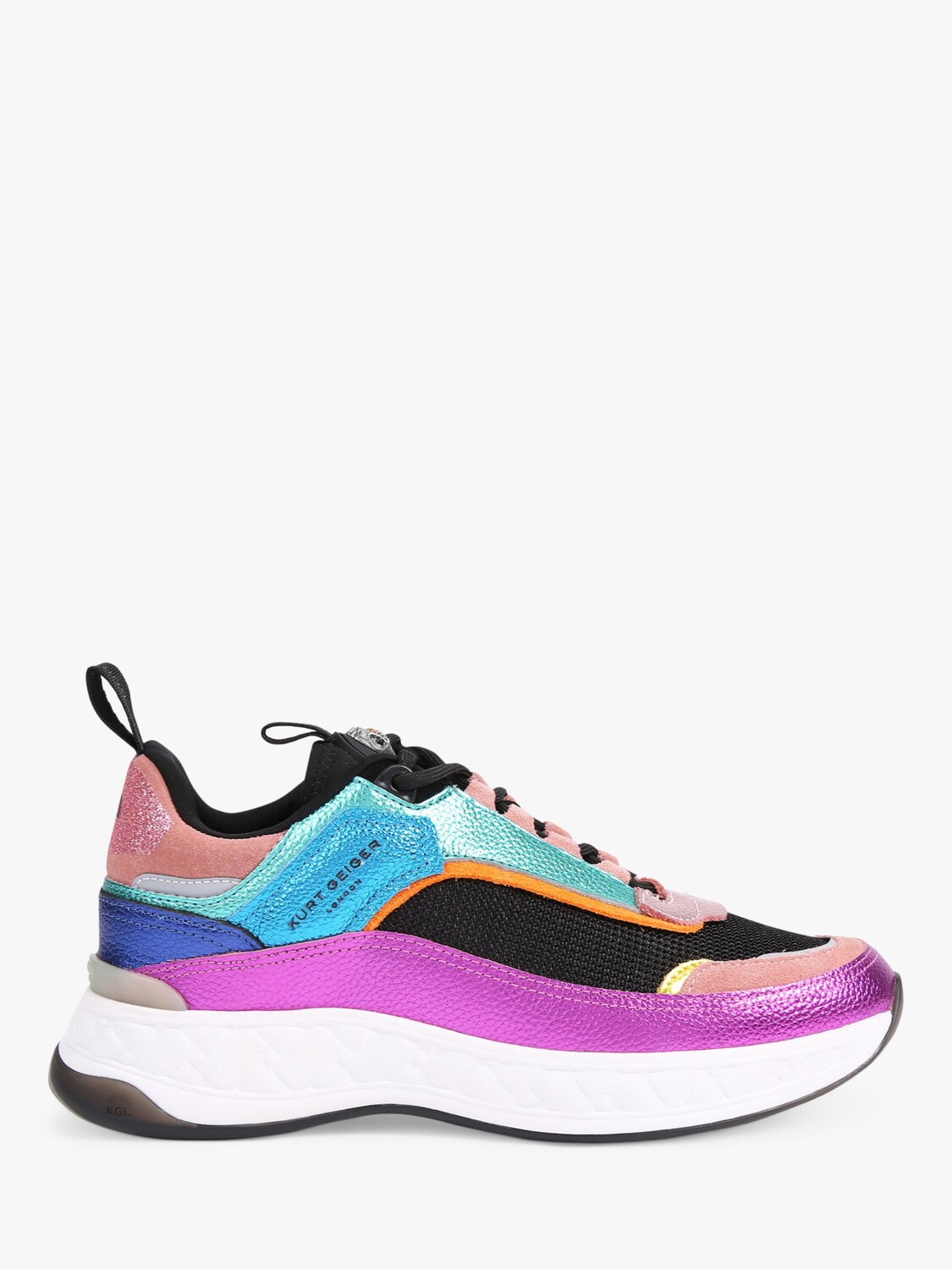 

Кроссовки Kurt Geiger London Kensington, разноцветный металлик