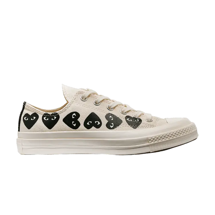 

Кроссовки Converse Comme des Garçons PLAY x Chuck 70 Low 'Multi Heart - Beige', кремовый
