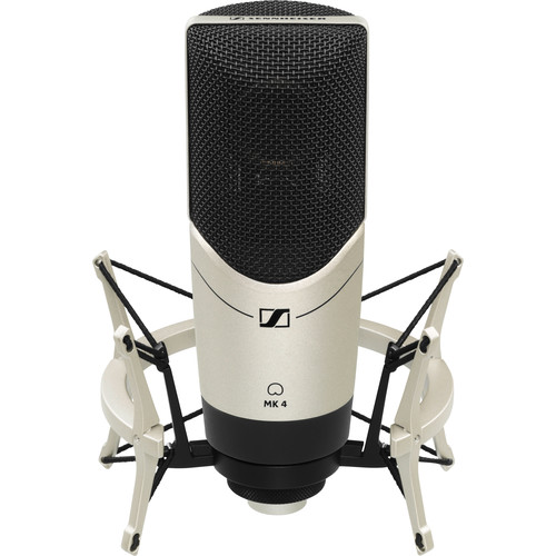 

Кардиоидный Конденсаторный микрофон Sennheiser MK 4 Set с Большой диафрагмой и Амортизатором