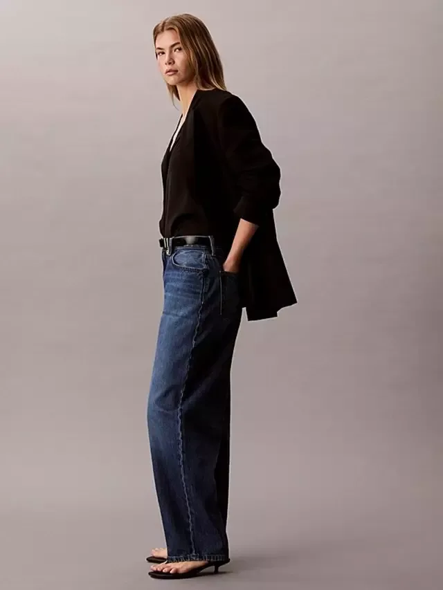 Свободные джинсы-бочонки, цвет индиго, Julius Calvin Klein — фото 2