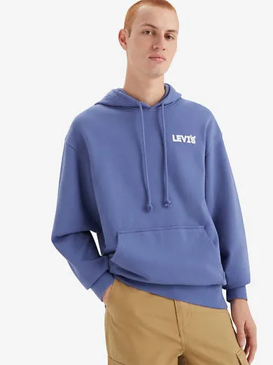 

Толстовка свободного кроя с графичным принтом Levi's, синий