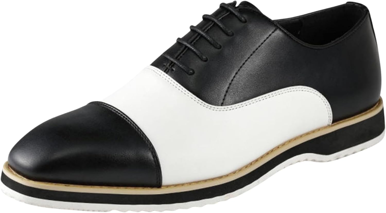 

Мужские оксфорды Amali с текстурированным носком, мужские оксфорды из высококачественной искусственной кожи, универсальная официальная обувь для любого случая, белый/черный