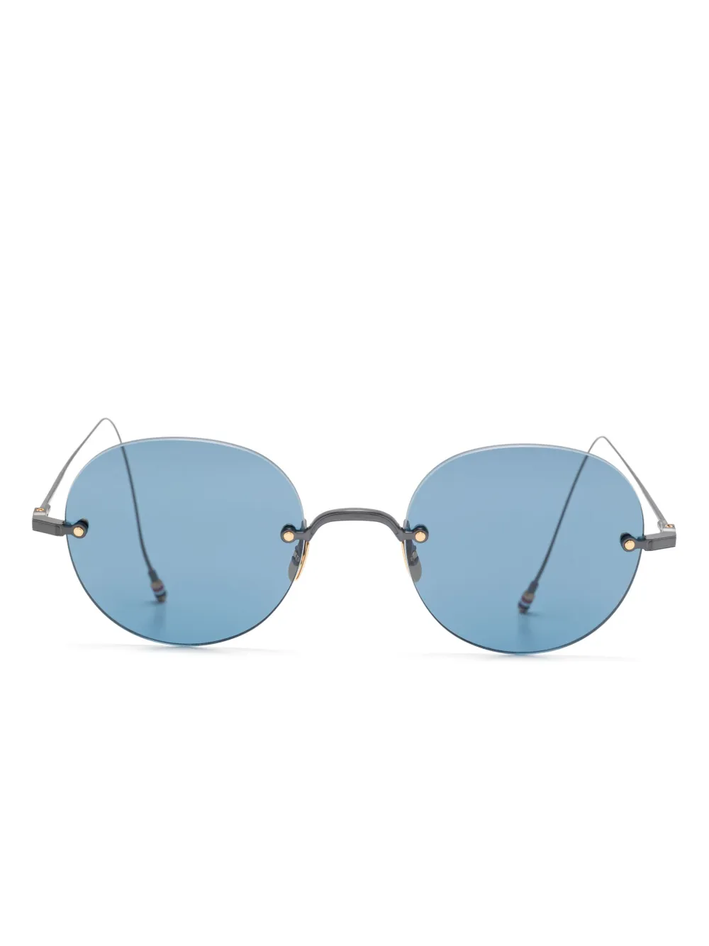 

Солнцезащитные очки в круглой оправе Thom Browne Eyewear, черный