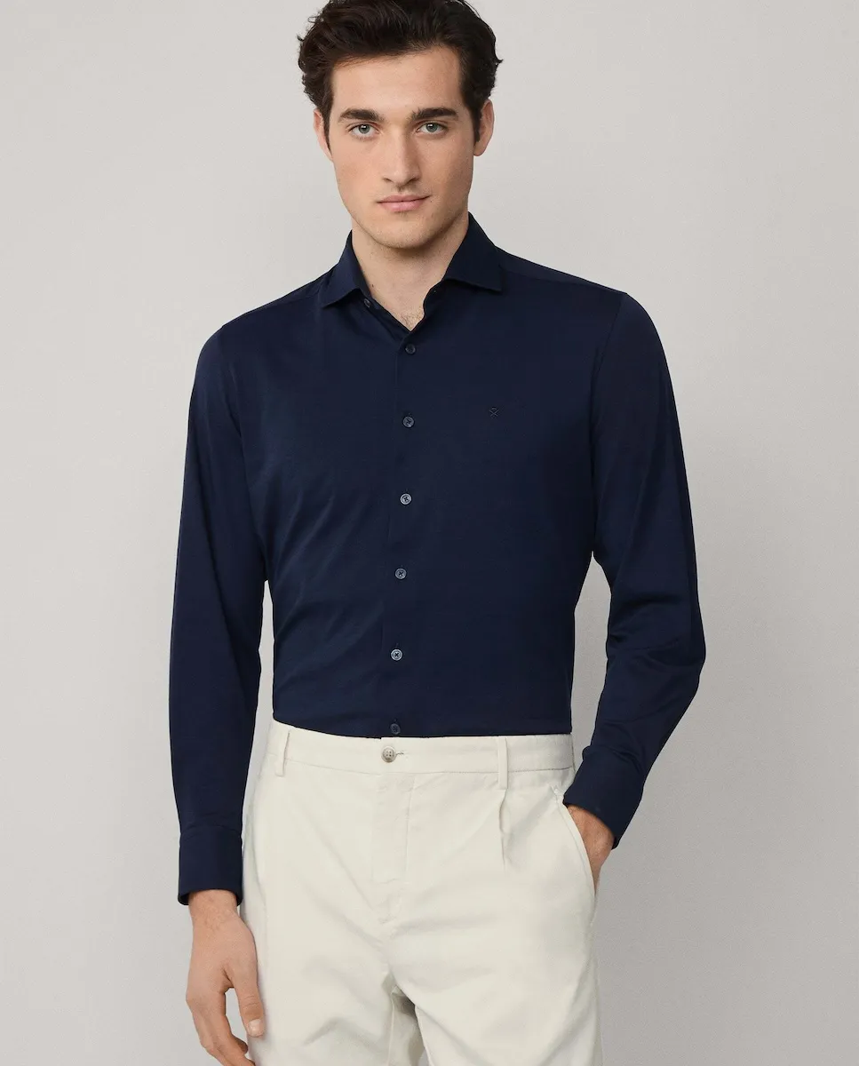 

Хлопковая футболка Hackett, индиго