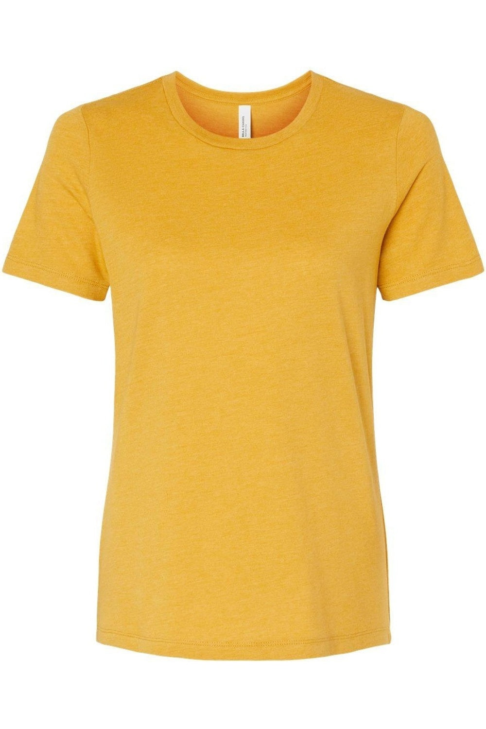 

Женская свободная футболка BELLA + CANVAS Heather CVC, цвет heather mustard