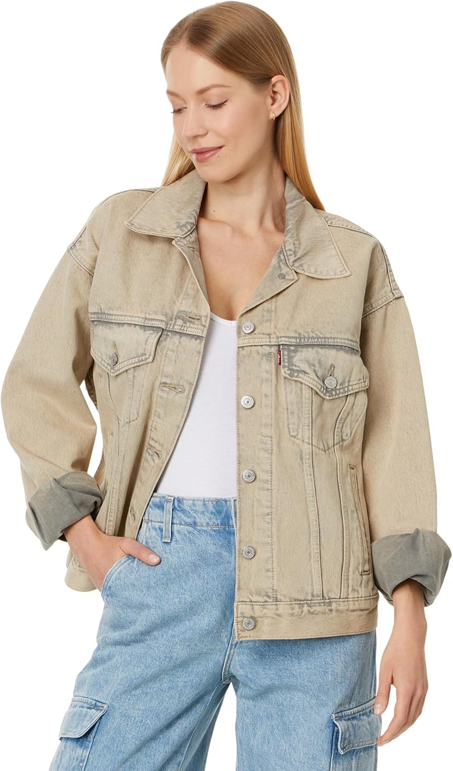 

Levi's Женская куртка-тракер в стиле 90-х, Coastal Khaki